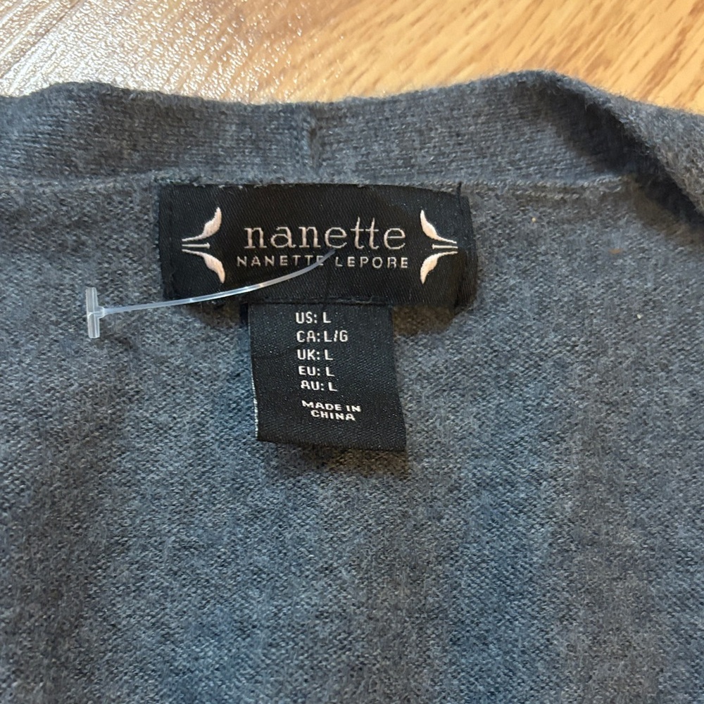 Nanette Lepore Charcoal Gray Blouse - Picture 2 of 2